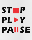 Puodelis stop play pause Puodelis stop play pause